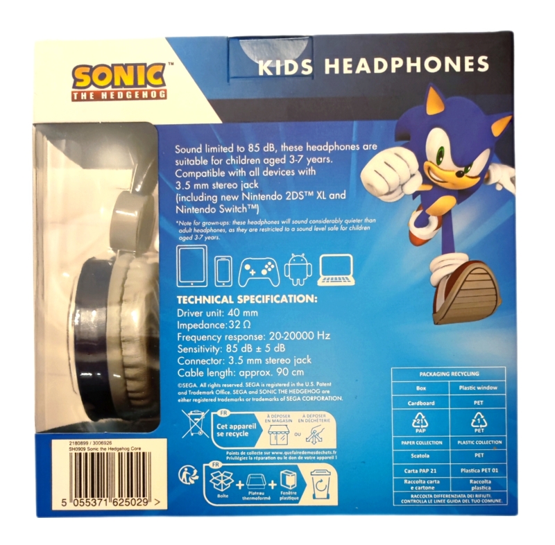 Sonic Kopfhörer in der Farbe blau
